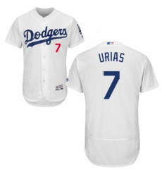 Mens Majestic Los Angeles Dodgers 7 Julio Urias White Flexbase Authentic Collection MLB Jersey Mens Majestic Los Angeles Dodgers 7 Julio Urias White Flexbase Authentic Collection MLB Jersey