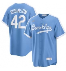 Mens Mitchell and Ness Los Angeles Dodgers 42 Jackie Robinson Replica Light Blue Throwback MLB Stitched Jersey Mens Mitchell and Ness Los Angeles Dodgers 42 Jackie Robinson Replica Light Blue Throwback MLB Stitched Jersey