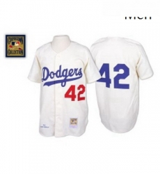 Mens Mitchell and Ness Los Angeles Dodgers 42 Jackie Robinson Replica White Throwback MLB Jersey Mens Mitchell and Ness Los Angeles Dodgers 42 Jackie Robinson Replica White Throwback MLB Jersey