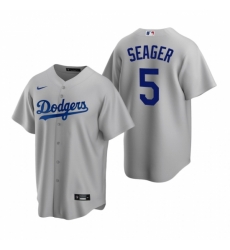 Mens Nike Los Angeles Dodgers 5 Corey Seager Gray Alternate Stitched Baseball Jerse Mens Nike Los Angeles Dodgers 5 Corey Seager Gray Alternate Stitched Baseball Jerse