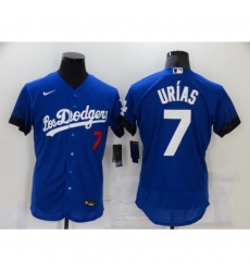 Men's Nike Los Angeles Dodgers #7 Julio Urias Blue Elite City Player Jersey Men's Nike Los Angeles Dodgers #7 Julio Urias Blue Elite City Player Jersey