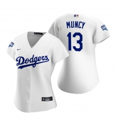 Women Los Angeles Dodgers 13 Max Muncy White 2020 World Series Champions Replica Jersey Women Los Angeles Dodgers 13 Max Muncy White 2020 World Series Champions Replica Jersey