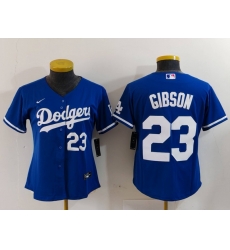 Women Los Angeles Dodgers 23 Kirk Gibson Blue Stitched Jersey 3 Women Los Angeles Dodgers 23 Kirk Gibson Blue Stitched Jersey 3