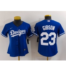 Women Los Angeles Dodgers 23 Kirk Gibson Blue Stitched Jersey Women Los Angeles Dodgers 23 Kirk Gibson Blue Stitched Jersey