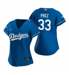 Women Los Angeles Dodgers 33 David Price Royal 2020 World Series Champions Replica Jersey Women Los Angeles Dodgers 33 David Price Royal 2020 World Series Champions Replica Jersey