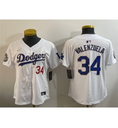 Women Los Angeles Dodgers 34 Toro Valenzuela White Gold 2024 World Series Home Limited Stitched Baseball Jersey 28Run Small 29 Women Los Angeles Dodgers 34 Toro Valenzuela White Gold 2024 World Series Home Limited Stitched Baseball Jersey 28Run Small 29