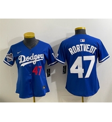 Women Los Angeles Dodgers 47 Ben Rortvedt Royal 2025 World Series Champions Limited Stitched Baseball Jersey Women Los Angeles Dodgers 47 Ben Rortvedt Royal 2025 World Series Champions Limited Stitched Baseball Jersey