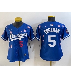 Women Los Angeles Dodgers 5 Freddie Freeman Royal 2025 Tokyo Series Limited Stitched Baseball Jersey Women Los Angeles Dodgers 5 Freddie Freeman Royal 2025 Tokyo Series Limited Stitched Baseball Jersey