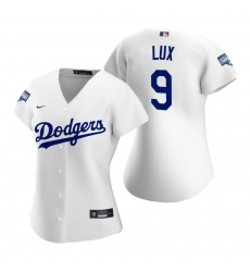 Women Los Angeles Dodgers 9 Gavin Lux White 2020 World Series Champions Replica Jersey Women Los Angeles Dodgers 9 Gavin Lux White 2020 World Series Champions Replica Jersey