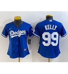 Women Los Angeles Dodgers 99 Joe Kelly Blue Stitched Jersey Women Los Angeles Dodgers 99 Joe Kelly Blue Stitched Jersey
