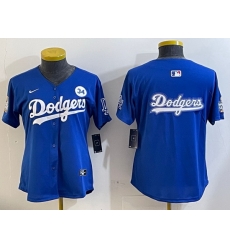 Women Los Angeles Dodgers Blank Blue 2024 World Series With No 34 Patch Home Limited Stitched Baseball Jersey 6 Women Los Angeles Dodgers Blank Blue 2024 World Series With No 34 Patch Home Limited Stitched Baseball Jersey 6