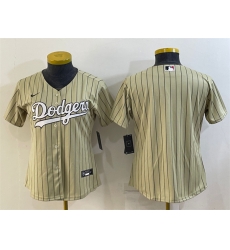 Women Los Angeles Dodgers Blank Cream Stitched Jersey Women Los Angeles Dodgers Blank Cream Stitched Jersey
