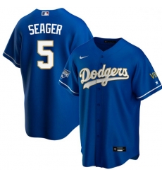Women Los Angeles Dodgers Corey Seager 5 Championship Gold Trim Blue Limited All Stitched Cool Base Jersey Women Los Angeles Dodgers Corey Seager 5 Championship Gold Trim Blue Limited All Stitched Cool Base Jersey