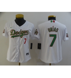 Women Nike Los Angeles Dodgers #7 Julio Urias White 2020 World Series Authentic Jersey Women Nike Los Angeles Dodgers #7 Julio Urias White 2020 World Series Authentic Jersey