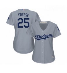Womens Los Angeles Dodgers 25 David Freese Authentic Grey Road Cool Base Baseball Jersey Womens Los Angeles Dodgers 25 David Freese Authentic Grey Road Cool Base Baseball Jersey