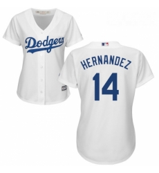 Womens Majestic Los Angeles Dodgers 14 Enrique Hernandez Authentic White Home Cool Base MLB Jersey Womens Majestic Los Angeles Dodgers 14 Enrique Hernandez Authentic White Home Cool Base MLB Jersey