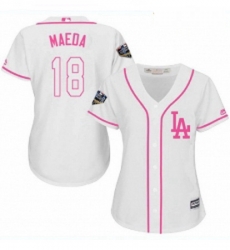 Womens Majestic Los Angeles Dodgers 18 Kenta Maeda Authentic White Fashion Cool Base 2018 World Series MLB Jersey Womens Majestic Los Angeles Dodgers 18 Kenta Maeda Authentic White Fashion Cool Base 2018 World Series MLB Jersey