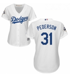 Womens Majestic Los Angeles Dodgers 31 Joc Pederson Authentic White Home 2017 World Series Bound Cool Base MLB Jersey Womens Majestic Los Angeles Dodgers 31 Joc Pederson Authentic White Home 2017 World Series Bound Cool Base MLB Jersey