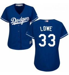 Womens Majestic Los Angeles Dodgers 33 Mark Lowe Authentic Royal Blue Alternate Cool Base MLB Jersey Womens Majestic Los Angeles Dodgers 33 Mark Lowe Authentic Royal Blue Alternate Cool Base MLB Jersey