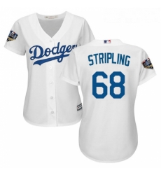 Womens Majestic Los Angeles Dodgers 68 Ross Stripling Authentic White Home Cool Base 2018 World Series MLB Jersey Womens Majestic Los Angeles Dodgers 68 Ross Stripling Authentic White Home Cool Base 2018 World Series MLB Jersey