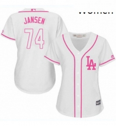 Womens Majestic Los Angeles Dodgers 74 Kenley Jansen Authentic White Fashion Cool Base MLB Jersey Womens Majestic Los Angeles Dodgers 74 Kenley Jansen Authentic White Fashion Cool Base MLB Jersey