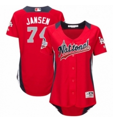 Women's Majestic Los Angeles Dodgers #74 Kenley Jansen Game Red National League 2018 MLB All-Star MLB Jersey Women's Majestic Los Angeles Dodgers #74 Kenley Jansen Game Red National League 2018 MLB All-Star MLB Jersey