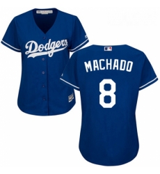 Womens Majestic Los Angeles Dodgers 8 Manny Machado Authentic Royal Blue Alternate Cool Base MLB Jerse Womens Majestic Los Angeles Dodgers 8 Manny Machado Authentic Royal Blue Alternate Cool Base MLB Jerse