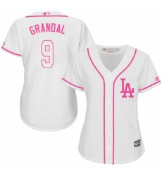 Womens Majestic Los Angeles Dodgers 9 Yasmani Grandal Authentic White Fashion Cool Base MLB Jersey Womens Majestic Los Angeles Dodgers 9 Yasmani Grandal Authentic White Fashion Cool Base MLB Jersey