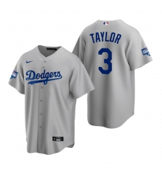 Youth Los Angeles Dodgers 3 Chris Taylor Gray 2020 World Series Champions Replica Jersey Youth Los Angeles Dodgers 3 Chris Taylor Gray 2020 World Series Champions Replica Jersey