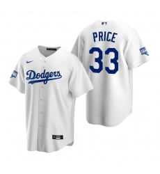 Youth Los Angeles Dodgers 33 David Price 2020 World Series Champions White Jersey Youth Los Angeles Dodgers 33 David Price 2020 World Series Champions White Jersey