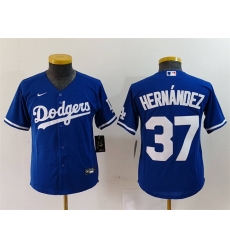 Youth Los Angeles Dodgers 37 Teoscar Hernandez Blue Stitched Baseball Jersey Youth Los Angeles Dodgers 37 Teoscar Hernandez Blue Stitched Baseball Jersey