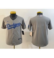 Youth Los Angeles Dodgers Blank Grey Stitched Jersey Youth Los Angeles Dodgers Blank Grey Stitched Jersey