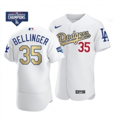 Youth Los Angeles Dodgers Cody Bellinger 35 Gold Program White Flex Base Stitched Jersey Youth Los Angeles Dodgers Cody Bellinger 35 Gold Program White Flex Base Stitched Jersey