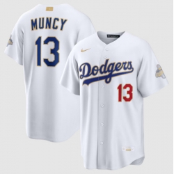 Youth Los Angeles Dodgers Max Muncy Nike White 2026 Gold Collection Stadium Jersey