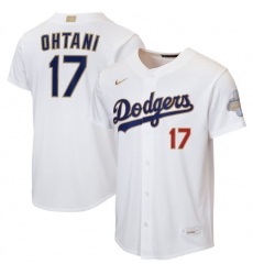 Youth Los Angeles Dodgers Shohei Ohtani Nike White 2026 Gold Collection Home Replica Jersey