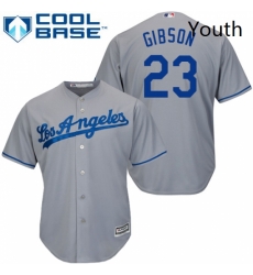 Youth Majestic Los Angeles Dodgers 23 Kirk Gibson Replica Grey Road Cool Base MLB Jersey Youth Majestic Los Angeles Dodgers 23 Kirk Gibson Replica Grey Road Cool Base MLB Jersey