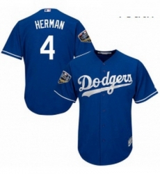 Youth Majestic Los Angeles Dodgers 4 Babe Herman Authentic Royal Blue Alternate Cool Base 2018 World Series MLB Jersey Youth Majestic Los Angeles Dodgers 4 Babe Herman Authentic Royal Blue Alternate Cool Base 2018 World Series MLB Jersey