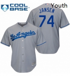 Youth Majestic Los Angeles Dodgers 74 Kenley Jansen Replica Grey Road Cool Base MLB Jersey Youth Majestic Los Angeles Dodgers 74 Kenley Jansen Replica Grey Road Cool Base MLB Jersey