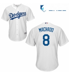 Youth Majestic Los Angeles Dodgers 8 Manny Machado Authentic White Home Cool Base MLB Jersey Youth Majestic Los Angeles Dodgers 8 Manny Machado Authentic White Home Cool Base MLB Jersey