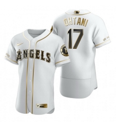 Los Angeles Angels 17 Shohei Ohtani White Nike Mens Authentic Golden Edition MLB Jersey Los Angeles Angels 17 Shohei Ohtani White Nike Mens Authentic Golden Edition MLB Jersey