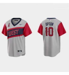 Men Los Angeles Angels 10 Justin Upton Men Nike Gray 2021 Little League Classic Game MLB Jersey Men Los Angeles Angels 10 Justin Upton Men Nike Gray 2021 Little League Classic Game MLB Jersey