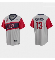 Men Los Angeles Angels 13 Phil Gosselin Men Nike Gray 2021 Little League Classic Game MLB Jersey Men Los Angeles Angels 13 Phil Gosselin Men Nike Gray 2021 Little League Classic Game MLB Jersey