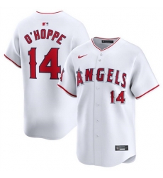 Men Los Angeles Angels 14 Logan O 27Hoppe White Home Limited Stitched Baseball Jersey Men Los Angeles Angels 14 Logan O 27Hoppe White Home Limited Stitched Baseball Jersey