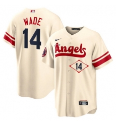 Men Los Angeles Angels 14 Tyler Wade 2022 Cream City Connect Cool Base Stitched Jerseyy Men Los Angeles Angels 14 Tyler Wade 2022 Cream City Connect Cool Base Stitched Jerseyy