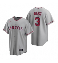 Men Los Angeles Angels 3 Waylor Ward Grey Cool Base Stitched Jerse Men Los Angeles Angels 3 Waylor Ward Grey Cool Base Stitched Jerse