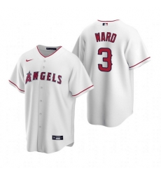 Men Los Angeles Angels 3 Waylor Ward White Cool Base Stitched Jerse Men Los Angeles Angels 3 Waylor Ward White Cool Base Stitched Jerse