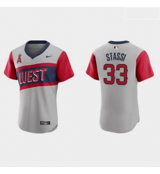 Men Los Angeles Angels 33 Max Stassi Men Nike Gray 2021 Little League Classic Authentic MLB Jersey Men Los Angeles Angels 33 Max Stassi Men Nike Gray 2021 Little League Classic Authentic MLB Jersey