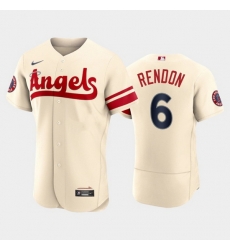 Men Los Angeles Angels 6 Anthony Rendon 2022 Cream City Connect Flex Base Stitched Jersey Men Los Angeles Angels 6 Anthony Rendon 2022 Cream City Connect Flex Base Stitched Jersey