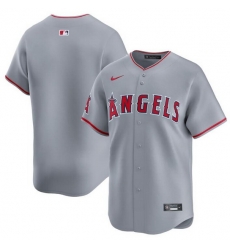 Men Los Angeles Angels Blank Grey Away Limited Stitched Baseball Jersey Men Los Angeles Angels Blank Grey Away Limited Stitched Baseball Jersey