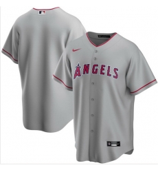 Men Los Angeles Angels Nike Gray Blank Jersey Men Los Angeles Angels Nike Gray Blank Jersey